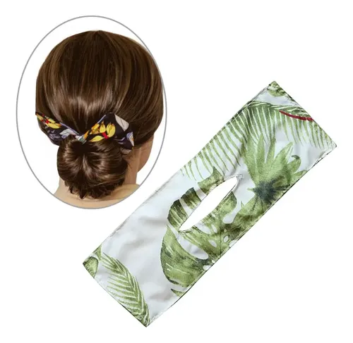 Bandas Para El Pelo De Bollo De Moda Para Mujer, C