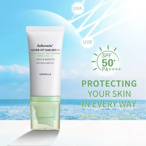 Protector Solar Facial Spf 50 Con Centella, Serum Water-fit