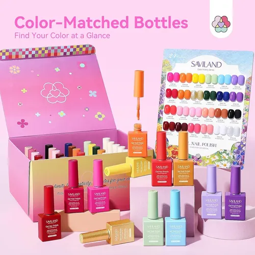Set 30 Esmaltes Gel Profesional 24 Colores Base Y Top Coat