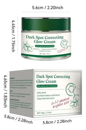 Crema Facial Aclaradora De Manchas Y Brillo 50g