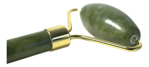 Masajeador Facial Caliber Jade Doble Rodillo Con Puntas