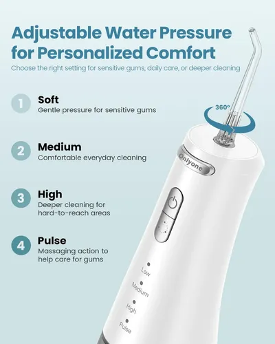 Onlyone Irrigador Dental Inalambrico Portatil Blanco