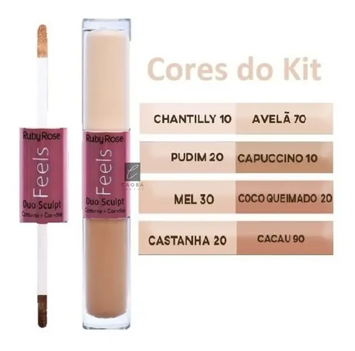 Corrector Y Contorno Duo Sculpt Feels Ruby Rose Original