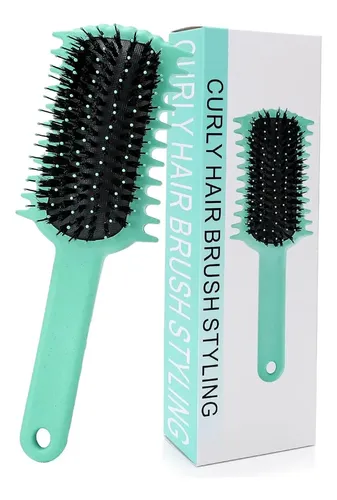 !cepillo Para Cabello Rizado, Cepillo Definidor De Rizos…^ Green Brush