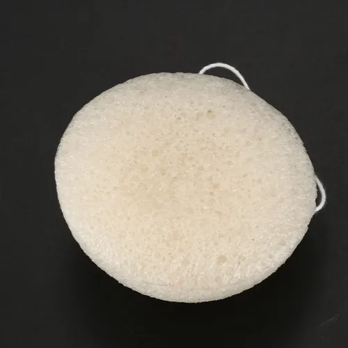 Esponja Limpiadora 2x Face Natural Konjac, Color Blanco