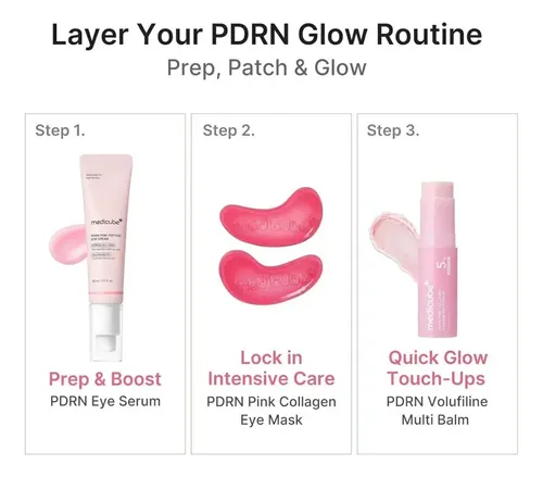Mascarilla facial para piel todo tipo de piel Medicube PDRN Pink Collagen Jelly PDRN PINK COLLAGEN JELLY EYE MASK