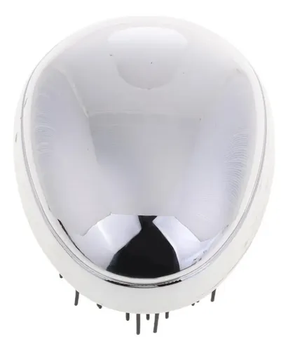 Pequeño Cepillo De Cabellero  De Cabello Plata