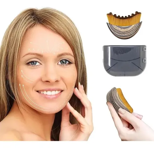 Cepillo De Masaje Facial De Contorno Linfático (2 Unidades)