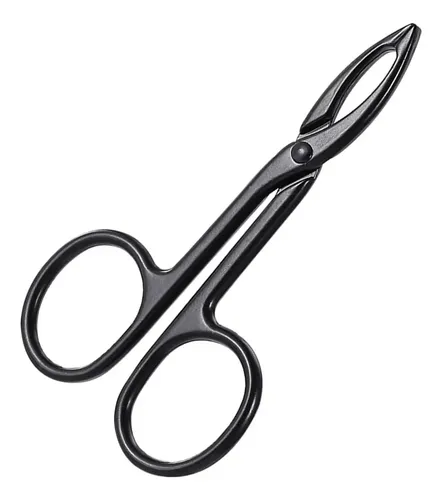 Pinzas Para Cejas, Tijeras, Mango Recto Negro