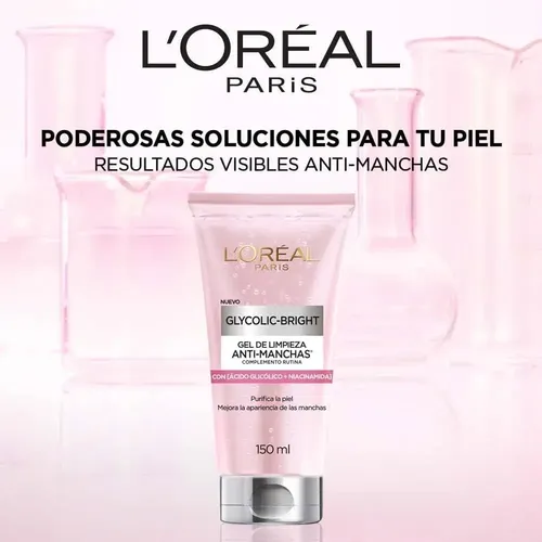 Gel Limpiador Glycolic Bright Antimanchas 150ML L’oréal Paris