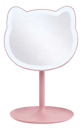 Espejo Con Luz Led 33 Lamparas Diseño Gato Maquillaje
