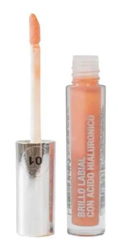 Heburn Brillo Labial Con Acido Hialuronico 01 Rosa Acabado Brillante