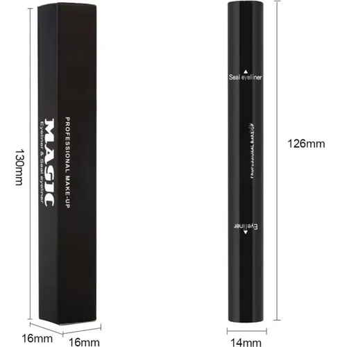 Eyeliner Con Sello Doble Cara Onarisae Negro Larga Duración