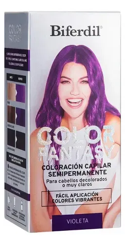 Coloracion Semipermanente Biferdil Color Fantasy Violeta