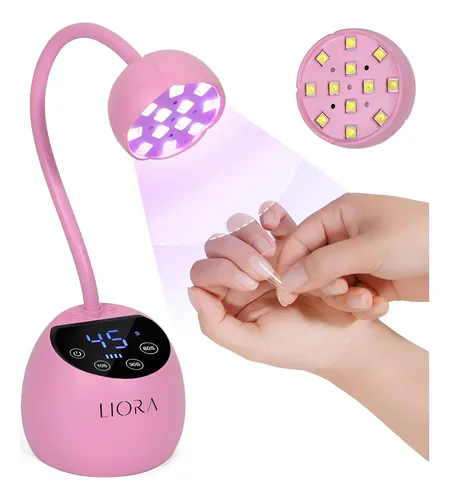 Lámpara De Uñas Uv Led Liora 24w Recargable Usb Flexible
