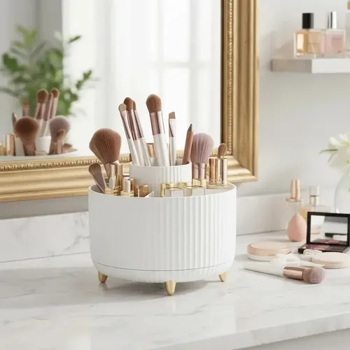 Organizador Giratorio Maquillaje 360° Cosméticos Skincare