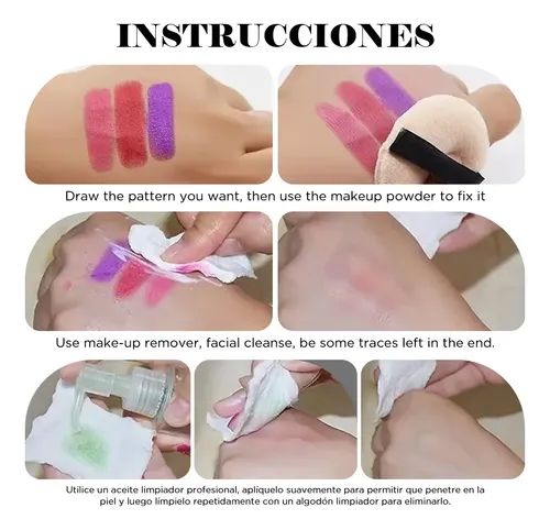 [ Kit De Maquillaje Pintura Pintacaritas Body Paint . *