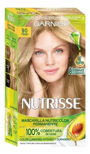 Tintura Garnier Nutrisse Clásico Permanente Tono 90 Trigo Para Cabello
