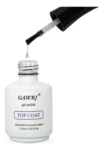 Top Coat De Gel Sin Limpiar 15ml Gawrj