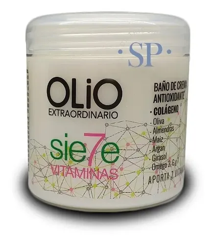 Baño De Crema Capilar Siete Vitaminas Reparador Olio X 200gr
