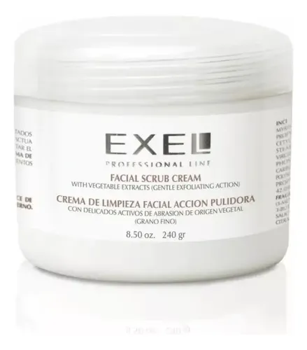Crema Exfoliante De Limpieza Facial Grano Fino Exel 500 Gr.