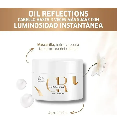 Máscara Capilar Wella Oil Reflections Brillo 150ml