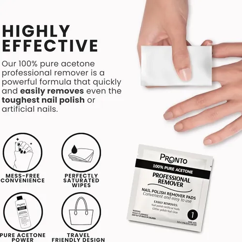 Pads Removedores De Esmalte Pronto 10 Piezas