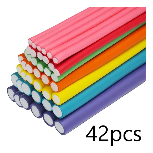 Set 42 Rulos De Espuma Para Cabello Sin Calor