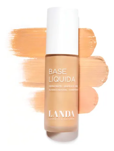 Maquillaje Base Liquida | Landa- Cosmética Natural & Vegana Medio Calido