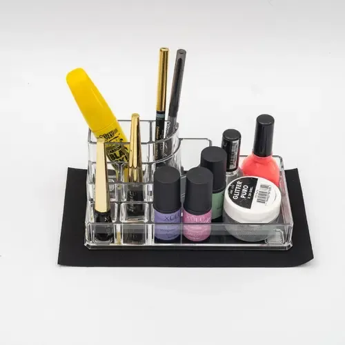 Organizador Acrílico Jessamy 8 Divisiones Maquillaje Escritorio