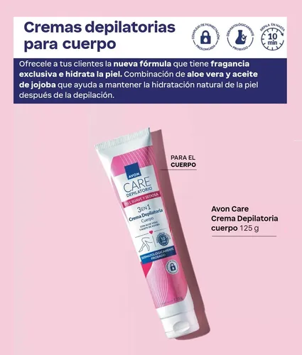 Crema Depilatoria Corporal 3 En 1 De 125g Care Avon