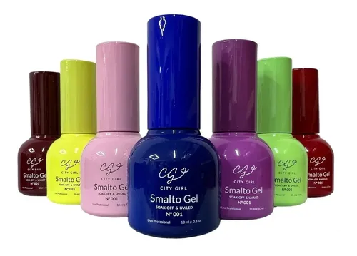 Smalto Gel Semipermanentes Cg Colores 10ml Gel Uv Led X1 Un.