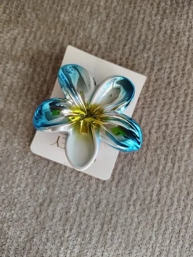 Broche Para Pelo Carey Hawaianas Metalizadas Grandes