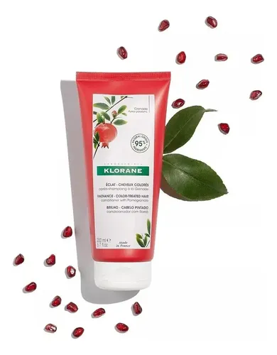Klorane Bálsamo Acondicionador Granada Crema De Enjuague Repara Regenera Cabello Teñido Granade