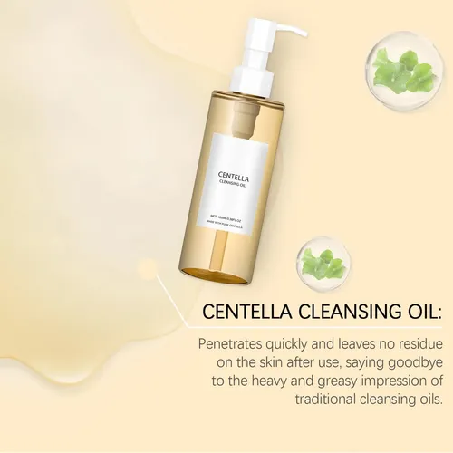 Cica Cleansing Oil With Vitamin E, Lightweight Makeup