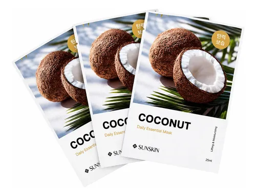Mascarilla Facial Coreana Reafirma E Hidrata Coco Sunskin X1