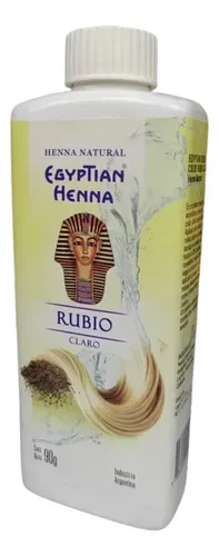 Egyptian Henna Matizador Polvo X 90g Tono Rubio claro