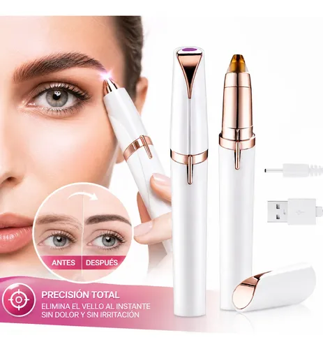 Depilador Facial Eléctrico Mujer Cejas Sin Dolor Usb