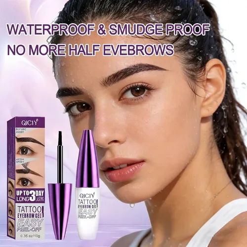 Gel De Cejas Tattoo, Qiciy, Duradero Y A Prueba De Agua