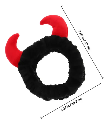 2 Diademas De Pelo Cómodas Con Cuernos De Toro De Felpa Para