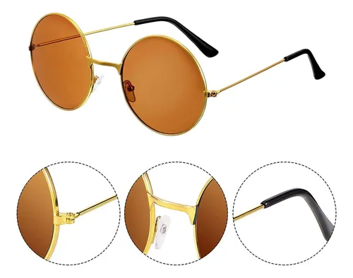 Peluca Y Gafas De Sol Estilo Disco, Gafas De Sol Hippie Y Co