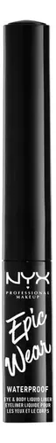 Delineador Líquido Nyx Epic Wear Impermeable Larga Duración