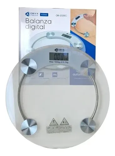 Balanza Digital Led Vidrio Transparente 180kg Sheli 1880