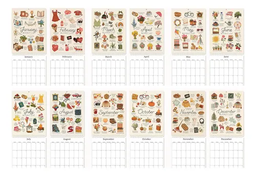 J Calendario J 2025 Con Lista Deseos Para Hacer Que Cada Me