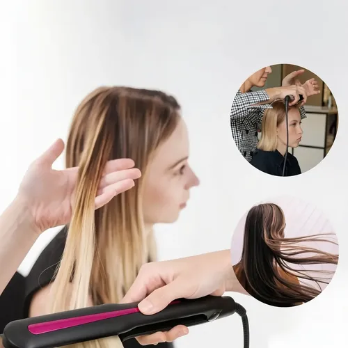 Alisador De Cabello Plancha De Pelo Antifrizz Cerámica Color