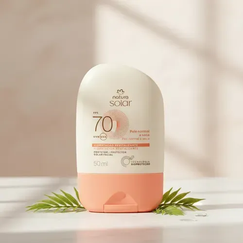 Protector Solar Facial Natura Fps70 Piel Normal A Seca 50ml