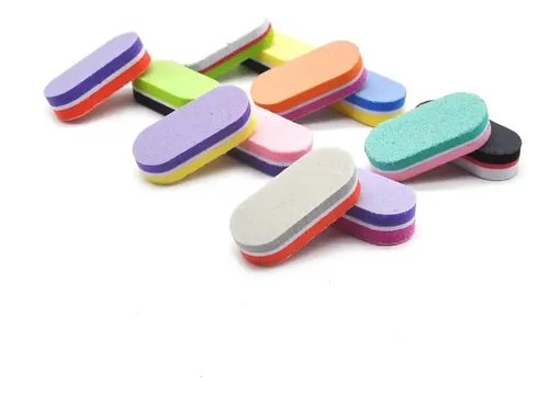 Lima Sponge Mini Para Manicura Pedicura Nails X10