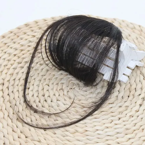 Clip En Flequillo Cabello Humano Pieza De Cabello Air Bangs