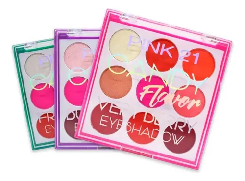 Paleta de Sombras Pink 21 Candy Flavor 9 Colores Variados