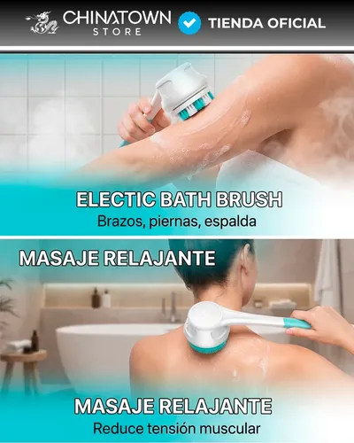 Cepillo Corporal Eléctrico Exfoliante Masajeador Spa